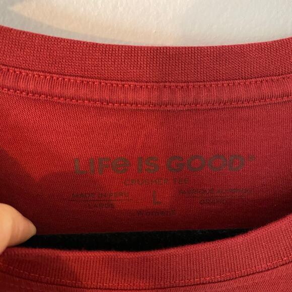 Life Is Good Red Nutcracker Holiday Long Sleeve Crusher Tee Women's size Large - Picture 2 of 10